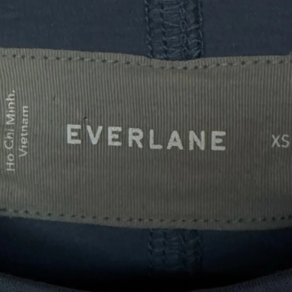 Everlane The Luxe Cotton‎ Tank Blue Jumpsuit w/ Pockets Sz XS